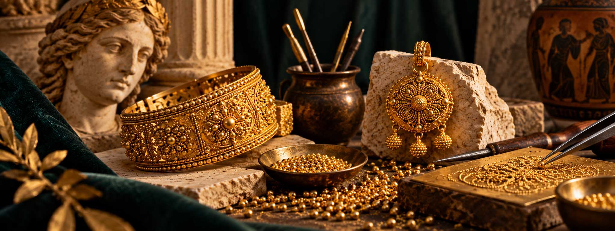 گرانولاسیون طلا چیست؟ هنر باستانی دانه‌گذاری طلا