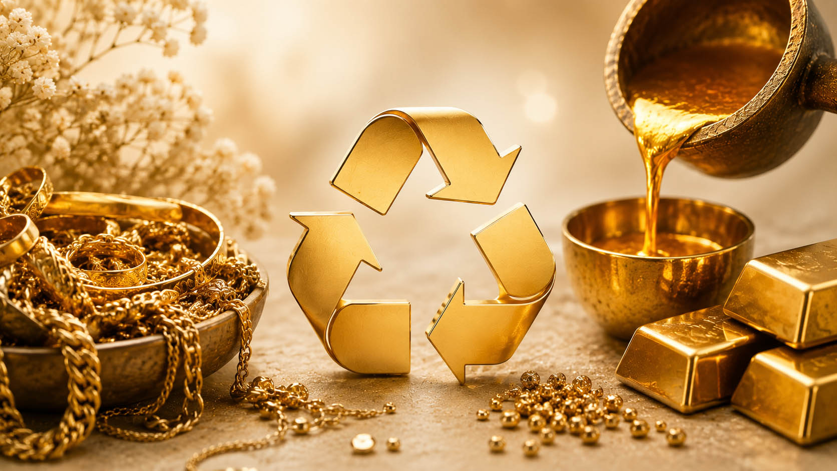 طلای بازیافتی چیست؟ طلای قدیمی بعد از فروش چه می‌شود؟