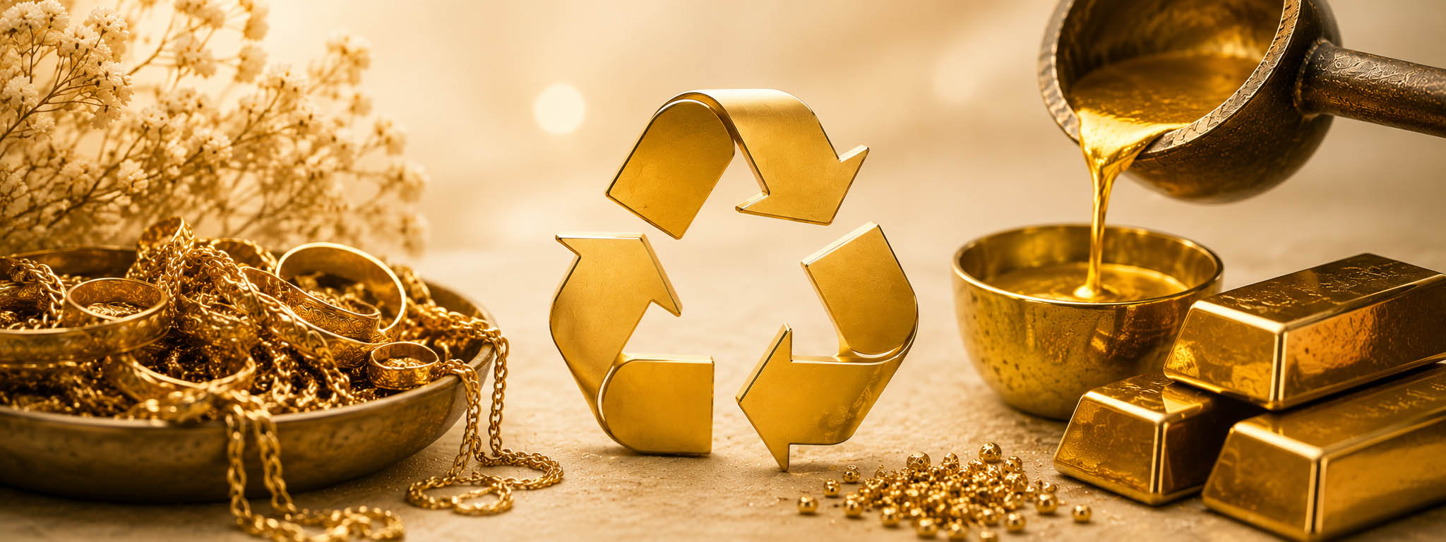 طلای بازیافتی چیست؟ طلای قدیمی بعد از فروش چه می‌شود؟